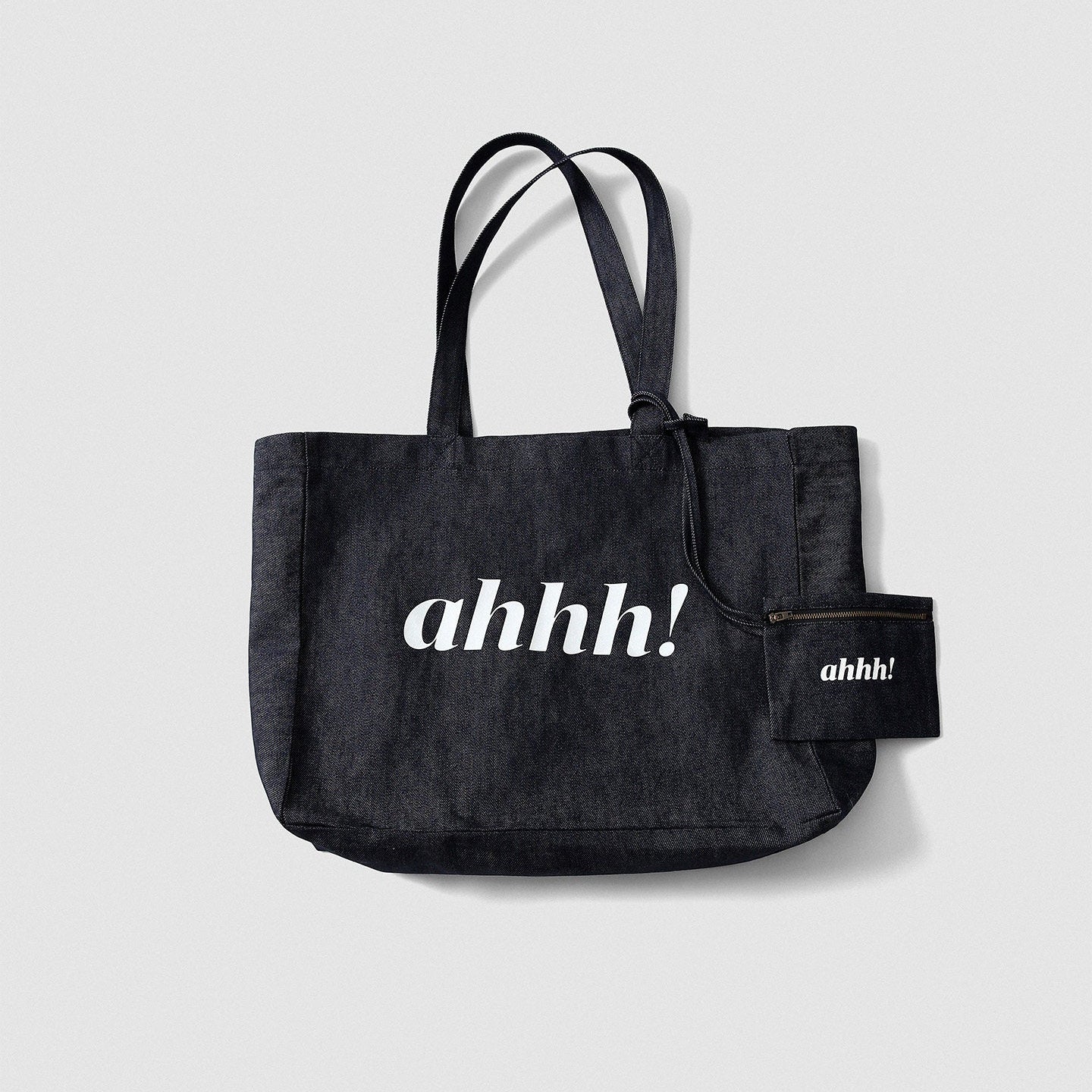 AHHH Denim Tote Bag
