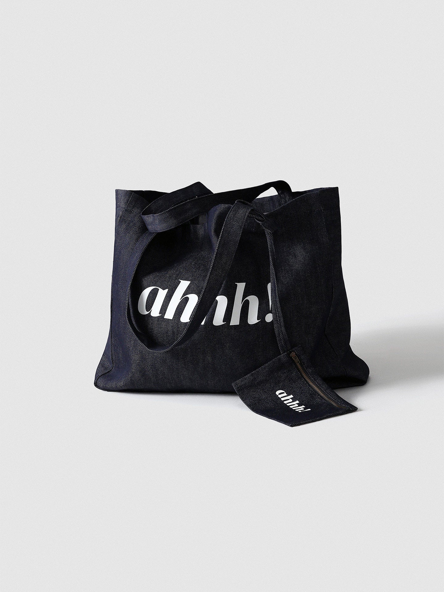 AHHH Denim Tote Bag