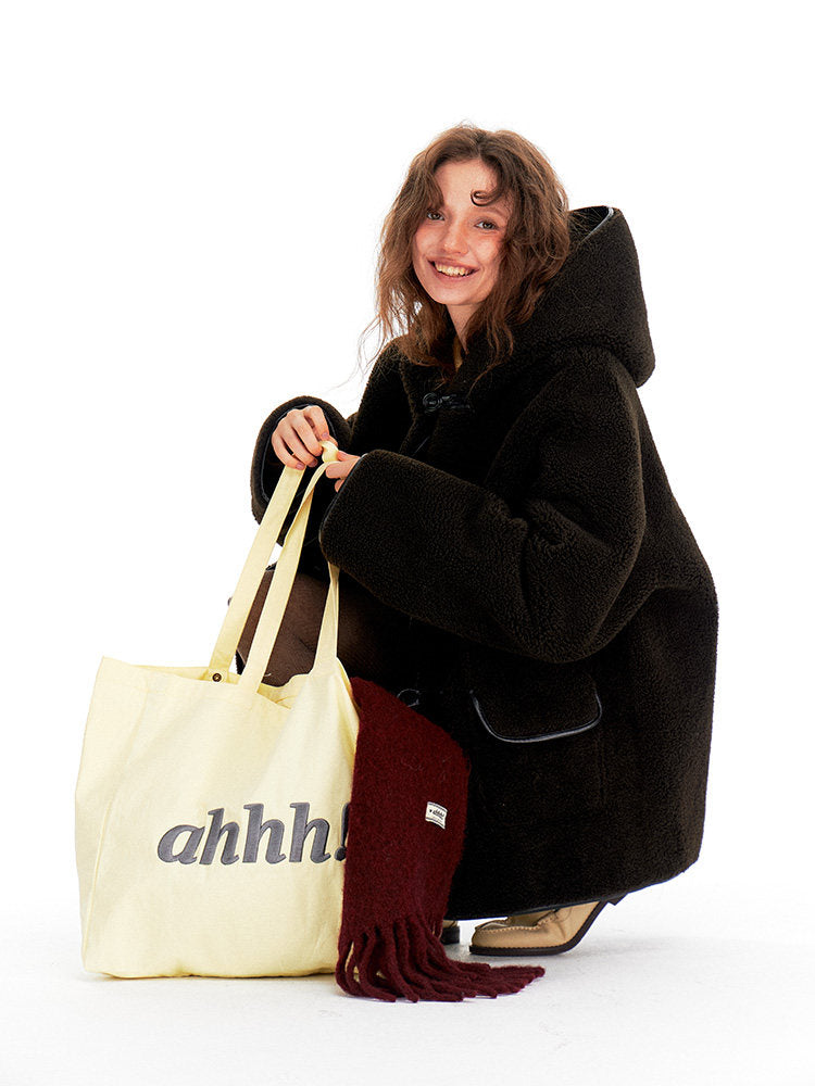 AHHH Logo Print Tote Bag