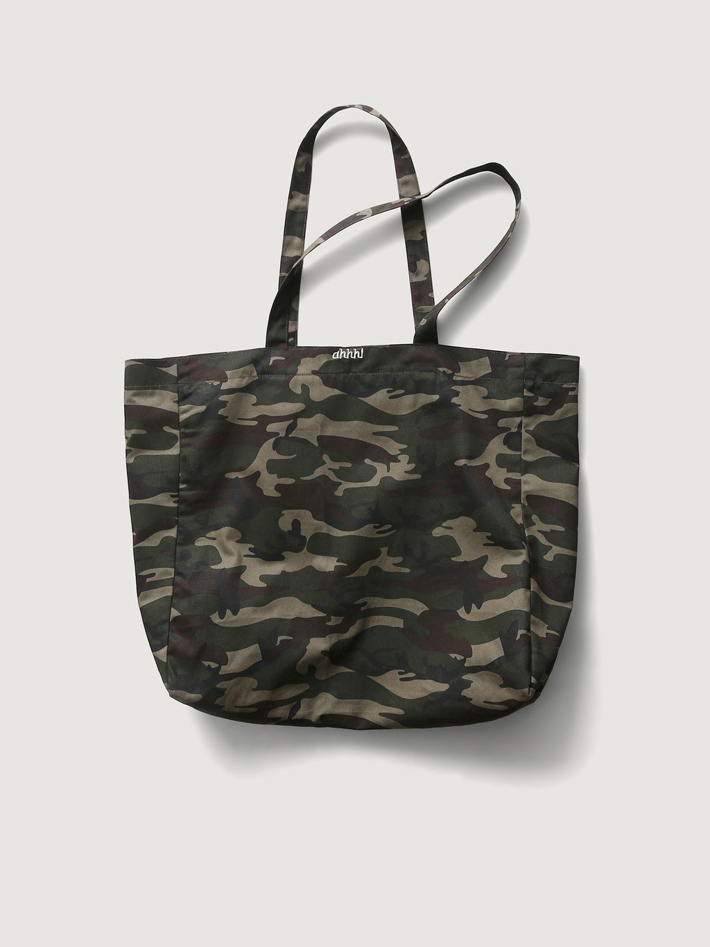 AHHH Logo Print Camouflage Tote Bag