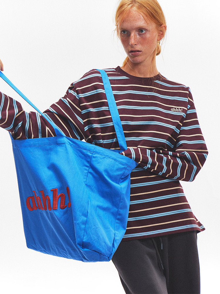 AHHH Logo Print Tote Bag