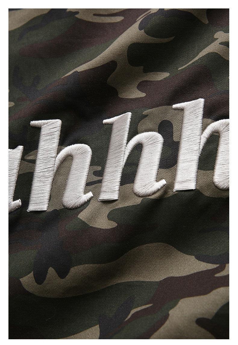 AHHH Logo Print Camouflage Tote Bag