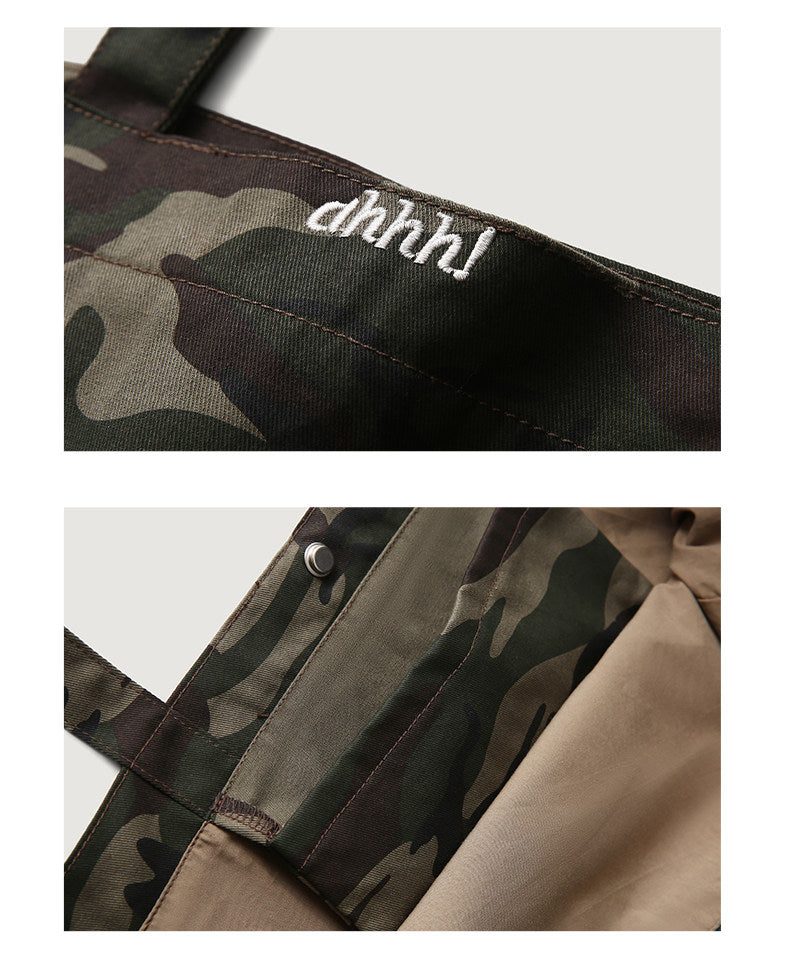 AHHH Logo Print Camouflage Tote Bag