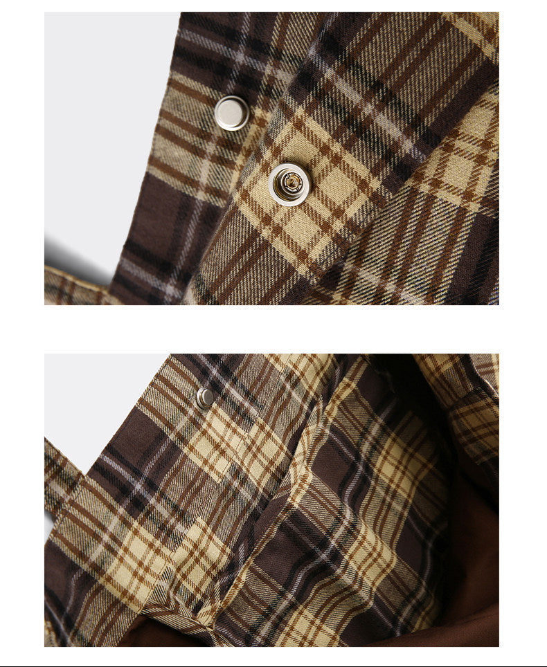 AHHH Plaid Tote Bag - Yellow