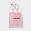 AHHH Logo Print Colorful Tote Bag