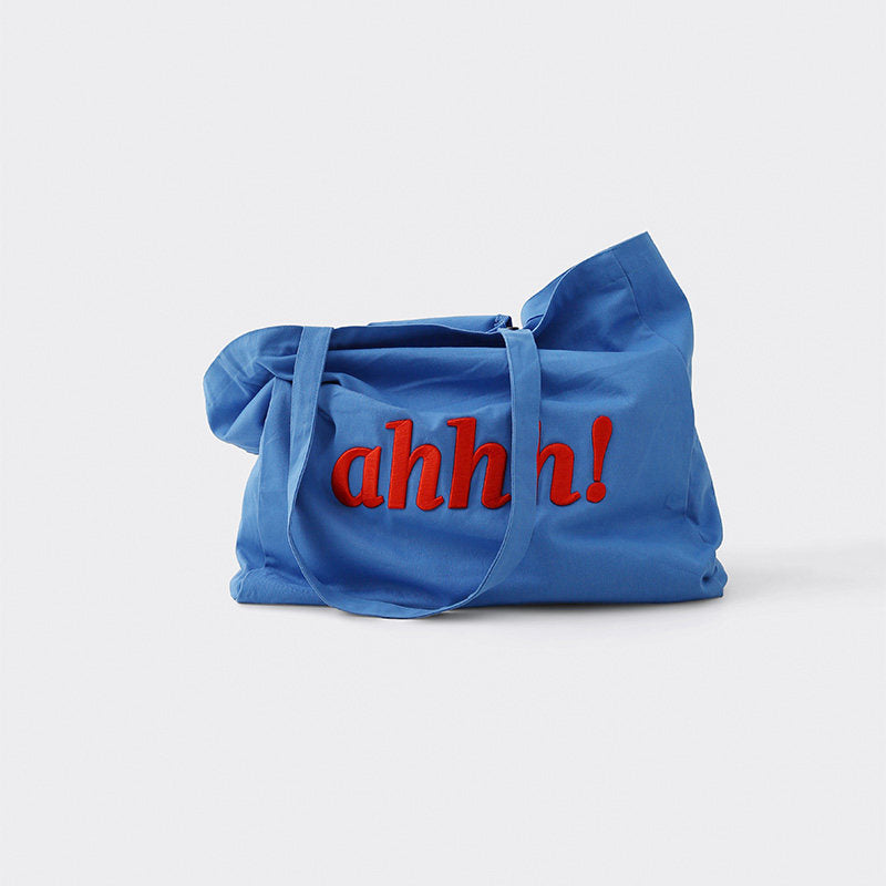 AHHH Logo Print Tote Bag