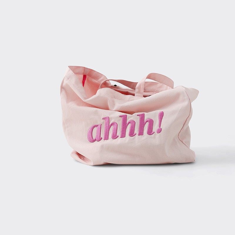 AHHH Logo Print Tote Bag