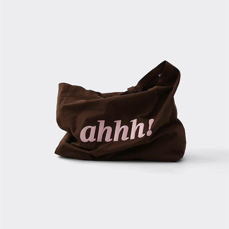 AHHH Logo Print Tote Bag