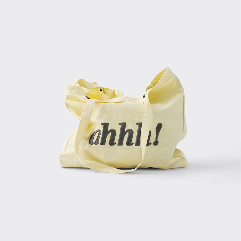 AHHH Logo Print Tote Bag